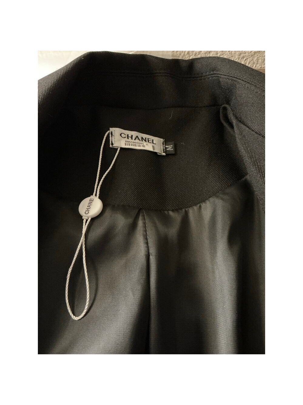 Chanel Blazer CC Crest Buttons Logo Patch Jacket Medium - Picture 15 of 16